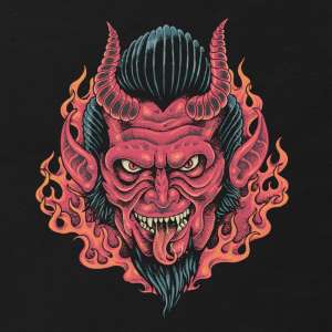 Devil And Flames T-Shirt